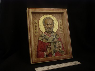 Икона резная Святитель Николай